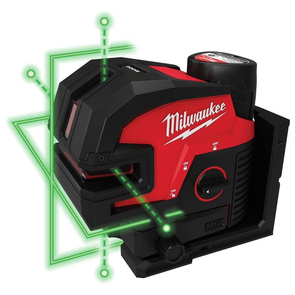M12™ Green Cross Line & 4-Points Laser Kit<span class=' ItemWarning' style='display:block;'>Item is usually in stock, but we&#39;ll be in touch if there&#39;s a problem<br /></span>
