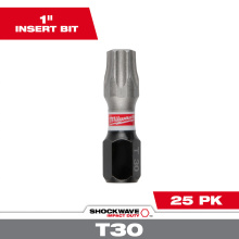 Milwaukee 48-32-4732 - SHOCKWAVE Impact Duty 1" T30 Insert Bit Bulk 25