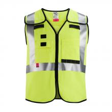 Milwaukee 48-73-5312 - AR/FR Cat. 1 Class 2 Breakaway High Visibility Yellow Safety Vest - L/XL (ANSI/CSA)