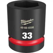 Milwaukee 49-66-6598 - SHOCKWAVE™ Impact Duty™ 1" Drive 33MM Standard 6 Point Socket