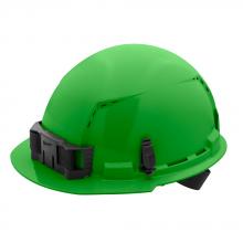Milwaukee 48-73-1206 - Green Front Brim Vented Hard Hat w/4pt Ratcheting Suspension - Type 1, Class C