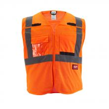 Milwaukee 48-73-5125 - Class 2 Breakaway High Visibility Orange Mesh Safety Vest - S/M
