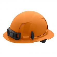 Milwaukee 48-73-1213 - Orange Full Brim Vented Hard Hat w/4pt Ratcheting Suspension - Type 1, Class C