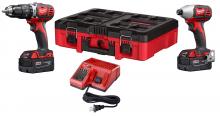 Milwaukee 2697-22PO - M18™ Cordless 2 Tool Combo Kit with PACKOUT™