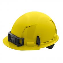 Milwaukee 48-73-1202 - Yellow Front Brim Vented Hard Hat w/4pt Ratcheting Suspension - Type 1, Class C