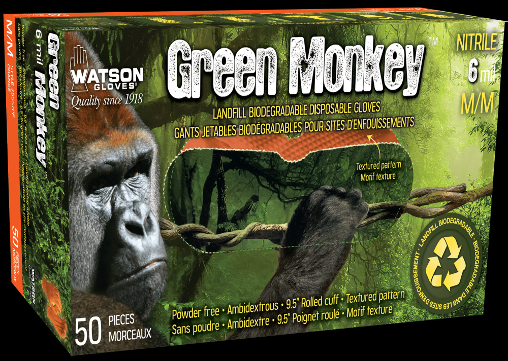 GREEN MONKEY RECLAIM 6 MIL NITRILE DIAMOND GRIP DISPOSABLE - S<span class=' ItemWarning' style='display:block;'>Item is usually in stock, but we&#39;ll be in touch if there&#39;s a problem<br /></span>