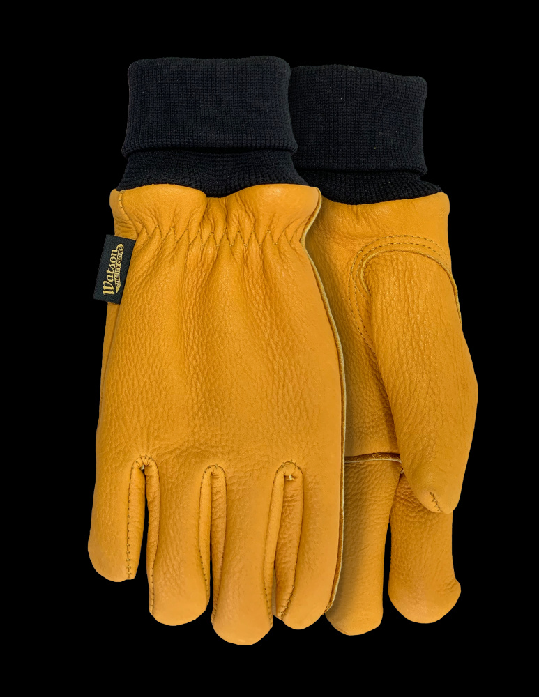 THE DUKE FULLGRAIN COW FLEECE LINED KNIT WRIST GOLD DRIVER - L<span class=' ItemWarning' style='display:block;'>Item is usually in stock, but we&#39;ll be in touch if there&#39;s a problem<br /></span>