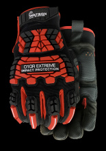 Watson Gloves 010R-X - EXTREME RED DURAFIBER ANTIVIBE PALM WASTENOT PERFORMANCE - X