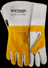 Watson Gloves 1034-12 - WOPPER SPLIT COWHIDE GUNN CUT GAUNTLET WELDING - 12