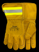 Watson Gloves 3773-X - POWERLINE A6 FULLGRAIN COW REFLECTIVE 4 INCH CUFF UTILITY - X
