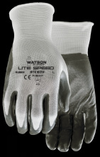 Watson Gloves 389-S - STEALTH LITE SPEED NITRILE PALM NYLON SHELL COATED - S