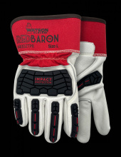 Watson Gloves 4002TPR-M - RED BARON FULLGRAIN COW COMBO TPR - M