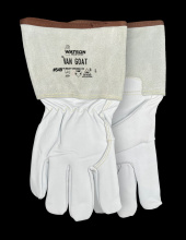 Watson Gloves 549-M - VAN GOAT A6 CUTSHIELD FULLGRAIN GOAT GAUNTLET - M