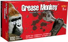 Watson Gloves 5554PF-X - GREASE MONKEY 5 MIL NITRILE BLACK DISPOSABLE - X