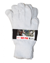 Watson Gloves 603-S - WHITE KNIGHT POLY COTTON 6 PACK FABRIC - S
