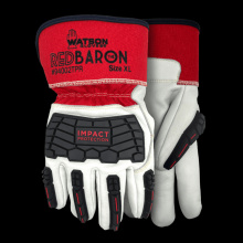 Watson Gloves 94002TPR-S - RED BARON FULLGRAIN COW SHERPA LINED COMBO TPR - S