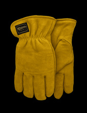 Watson Gloves 9606-M - CRAZY HORSE SPLIT DEERSKIN 350G COTTON VELVET LINED DRIVER - M