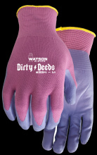 Watson Gloves 334-L - DIRTY DEEDS NITRILE PALM POLY/NYLON WOMENS GARDEN - L