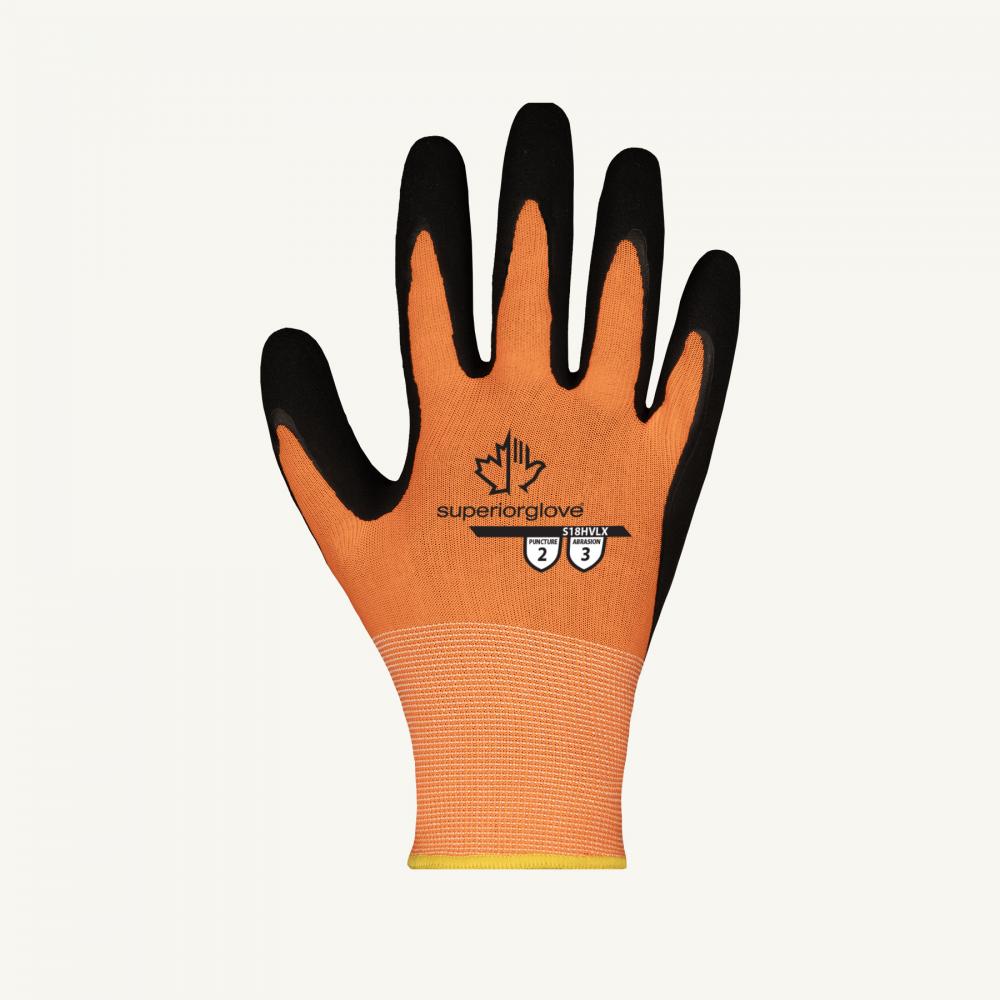 HIVIZ ORANGE KNIT + LATEX<span class=' ItemWarning' style='display:block;'>Item is usually in stock, but we&#39;ll be in touch if there&#39;s a problem<br /></span>