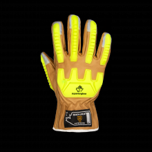 Superior Glove 378CKGVB-2XL - CUT A4 LEATHER HIVIZ BUMPER