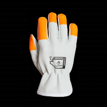 Superior Glove 378GOT-S - LEATHER + HIVIZ FINGERTIPS