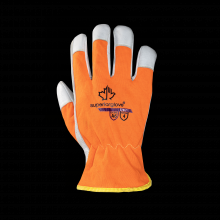 Superior Glove 378GTX-S - HIVIZ CUT A6 LEATHER + GRIP