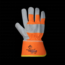 Superior Glove 66BTX-S - HIVIZ CUT A6 LEATHER + GRIP