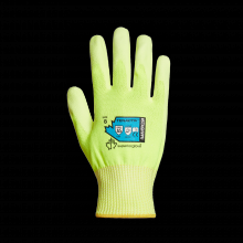 Superior Glove STAGHVPU-8 - HIVIZ CUT A5 + PU PALMS