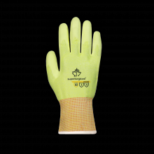 Superior Glove STAHVPU-9 - HIVIZ CUT A2 + PU PALMS