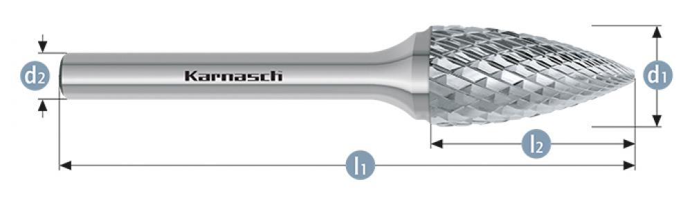 Tungsten carbide burr - Uncoated<span class=' ItemWarning' style='display:block;'>Item is usually in stock, but we&#39;ll be in touch if there&#39;s a problem<br /></span>