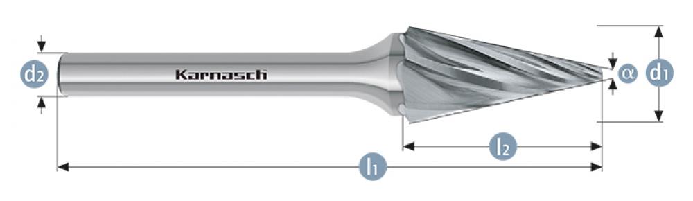 Tungsten carbide burr - Uncoated<span class=' ItemWarning' style='display:block;'>Item is usually in stock, but we&#39;ll be in touch if there&#39;s a problem<br /></span>