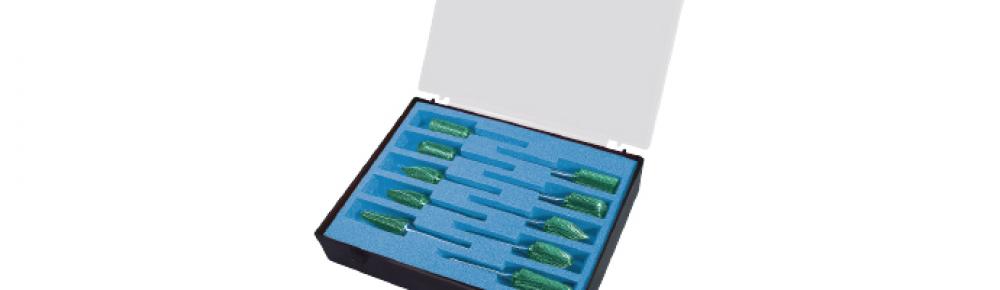 SET HP3 PRO+Green-Tec Carbide burrs<span class=' ItemWarning' style='display:block;'>Item is usually in stock, but we&#39;ll be in touch if there&#39;s a problem<br /></span>