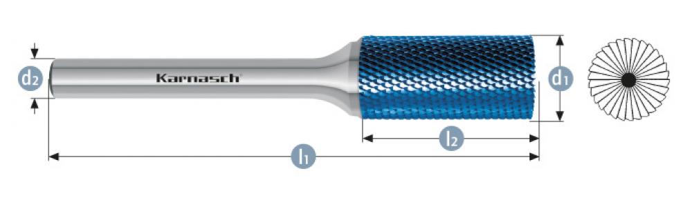 Tungsten carbide burr BLUE-TEC<span class=' ItemWarning' style='display:block;'>Item is usually in stock, but we&#39;ll be in touch if there&#39;s a problem<br /></span>
