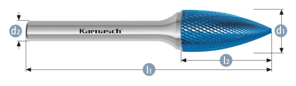 Tungsten carbide burr BLUE-TEC<span class=' ItemWarning' style='display:block;'>Item is usually in stock, but we&#39;ll be in touch if there&#39;s a problem<br /></span>