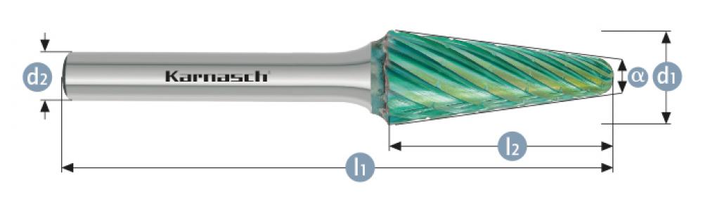 Tungsten carbide burr GREEN-TEC<span class=' ItemWarning' style='display:block;'>Item is usually in stock, but we&#39;ll be in touch if there&#39;s a problem<br /></span>