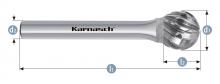 Karnasch 114044.015 - Tungsten carbide burr - Uncoated