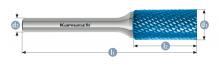 Karnasch 115012.050 - Tungsten carbide burr - BLUE-TEC