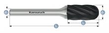 Karnasch 115025.020 - Tungsten carbide burr - BLACK-TEC