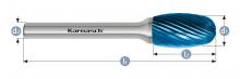 Karnasch 115040.015 - Tungsten carbide burr - BLUE-TEC