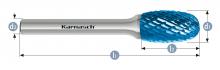 Karnasch 115041.037 - Tungsten carbide burr - BLUE-TEC