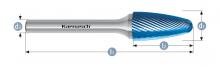 Karnasch 115053.040 - Tungsten carbide burr - BLUE-TEC