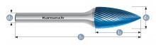 Karnasch 115063.040 - Tungsten carbide burr - BLUE-TEC