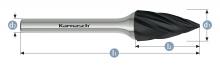 Karnasch 115065.030 - Tungsten carbide burr - BLACK-TEC
