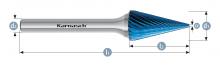 Karnasch 115097.055 - Tungsten carbide burr - BLUE-TEC
