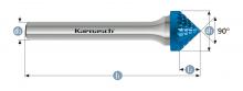 Karnasch 115111.035 - Tungsten carbide burr - BLUE-TEC
