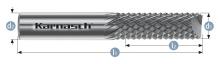 Karnasch 116003.017 - Tungsten carbide burr