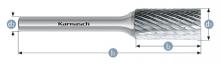 Karnasch 113007.065 - Tungsten carbide burr - Uncoated