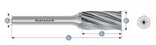 Karnasch 113015.110 - Tungsten carbide burr - Uncoated