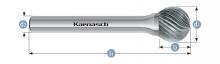 Karnasch 113030.025 - Tungsten carbide burr - Uncoated