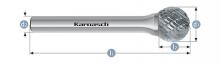 Karnasch 113031.046 - Tungsten carbide burr - Uncoated